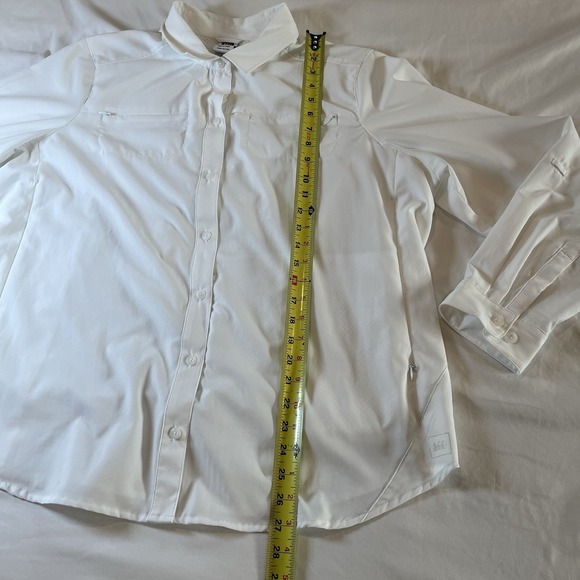 REI Co-op Women's‎ Button Up Long Sleeve Outdoor Hiking White Shirt - Picture 3 of 6
